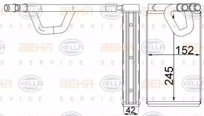 8FH 351 333-104 BEHR/HELLA/PAGID Теплообменник