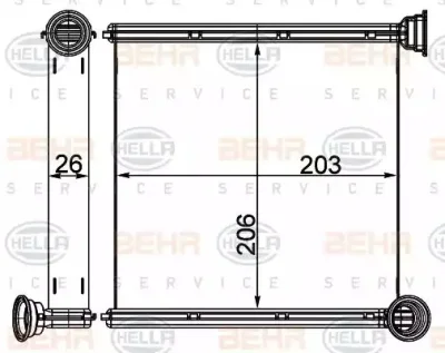 8FH 351 511-674 BEHR/HELLA/PAGID Теплообменник