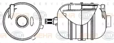 8MA 376 702-324 BEHR/HELLA/PAGID Расширительный бачок охлаждающей жидкости