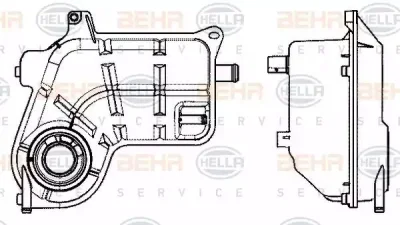 8MA 376 702-504 BEHR/HELLA/PAGID Расширительный бачок охлаждающей жидкости