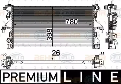 8MK 376 733-561 BEHR/HELLA/PAGID Теплообменник