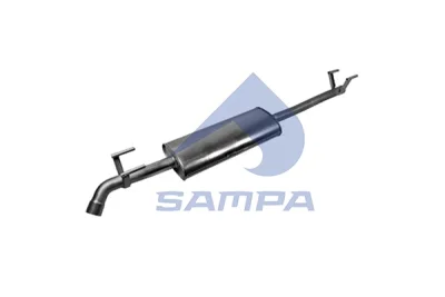 205.257 SAMPA Средний / конечный глушитель ОГ