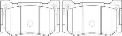Комплект тормозных колодок, дисковый тормоз SB NAGAMOCHI BP11006