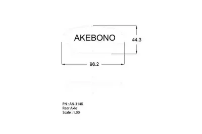 AN-314K AKEBONO Тормозные колодки