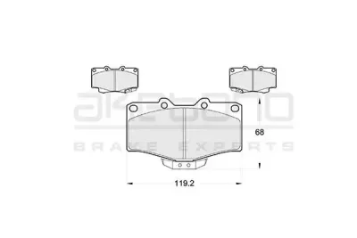 AN-458WK AKEBONO Тормозные колодки