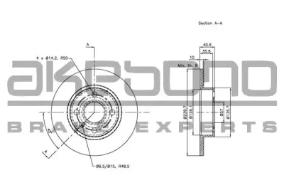 BN-0420E AKEBONO Тормозной диск