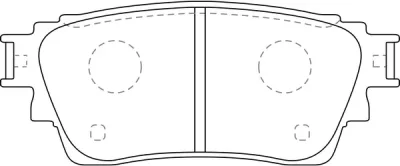 Комплект тормозных колодок, дисковый тормоз SB NAGAMOCHI BP23015