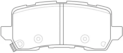 Комплект тормозных колодок, дисковый тормоз SB NAGAMOCHI BP28009