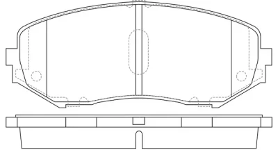 Комплект тормозных колодок, дисковый тормоз SB NAGAMOCHI BP29802