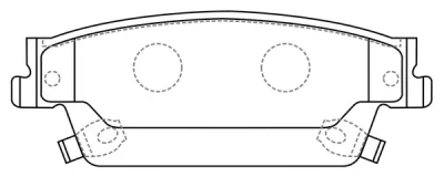 BP51024 SB NAGAMOCHI Комплект тормозных колодок, дисковый тормоз