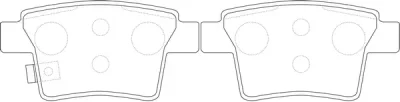 Комплект тормозных колодок, дисковый тормоз SB NAGAMOCHI BP51501