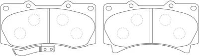 BP52498 SB NAGAMOCHI Комплект тормозных колодок, дисковый тормоз