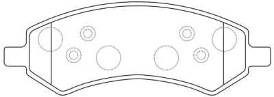 BP53004 SB NAGAMOCHI Комплект тормозных колодок, дисковый тормоз