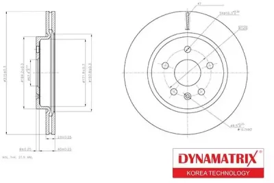 Тормозной диск DYNAMAX DBD1805C