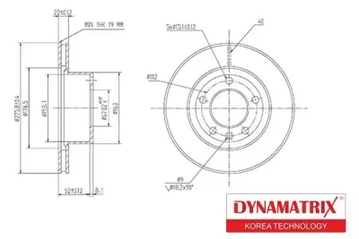 Тормозной диск DYNAMAX DBD860