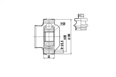 Комплект ШРУСа DYNAMAX DCV602005