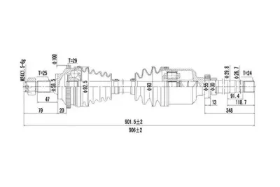 Вал DYNAMAX DDS245002