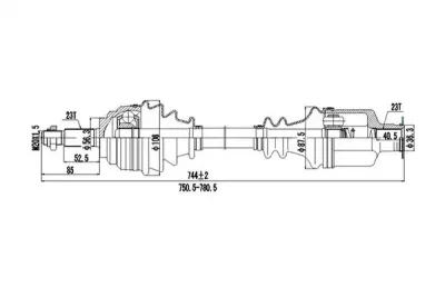 Вал DYNAMAX DDS250043