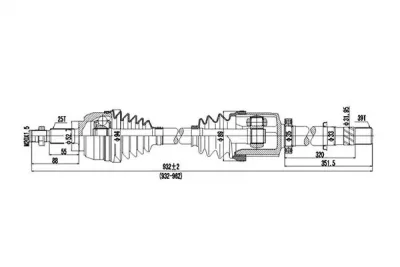 Вал DYNAMAX DDS250400