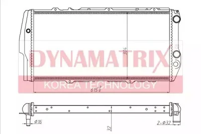 Радиатор охлаждения DYNAMAX DR604781