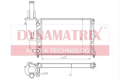 Радиатор охлаждения DYNAMAX DR61856