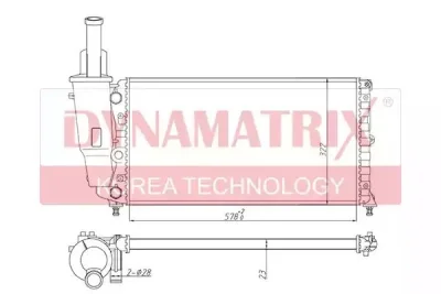 Радиатор охлаждения DYNAMAX DR61858