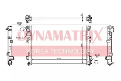 Радиатор охлаждения DYNAMAX DR61875A