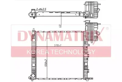 Радиатор охлаждения DYNAMAX DR62559A