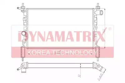 DR632761 DYNAMAX Радиатор охлаждения