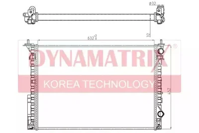 Радиатор охлаждения DYNAMAX DR63843A