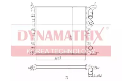 Радиатор охлаждения DYNAMAX DR639271