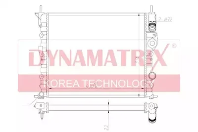 Радиатор охлаждения DYNAMAX DR639371