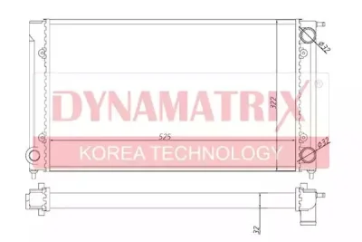 Радиатор охлаждения DYNAMAX DR651511