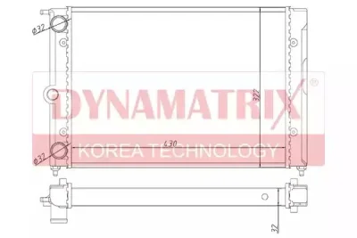 Радиатор охлаждения DYNAMAX DR651631