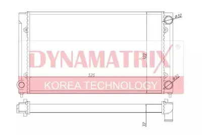 Радиатор охлаждения DYNAMAX DR651741
