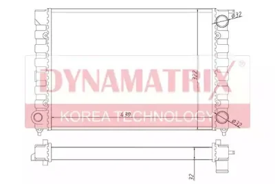 Радиатор охлаждения DYNAMAX DR651811