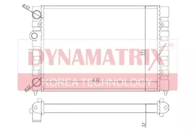 Радиатор охлаждения DYNAMAX DR651851
