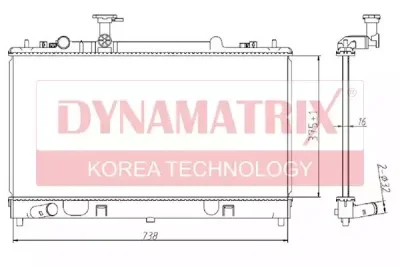 Радиатор охлаждения DYNAMAX DR68508