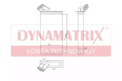 Радиатор отопителя салона DYNAMAX DR71149