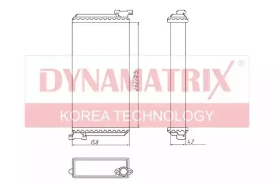 Радиатор отопителя салона DYNAMAX DR72002