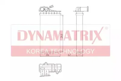 Радиатор отопителя салона DYNAMAX DR72941