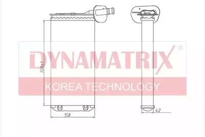 Радиатор отопителя салона DYNAMAX DR73965