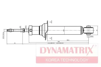Амортизатор подвески газонаполненный DYNAMAX DSA341226