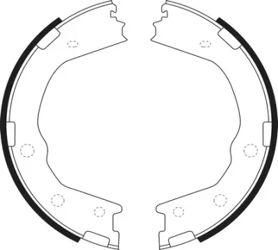 BS13002 SB NAGAMOCHI Комплект тормозных колодок, стояночная тормозная система
