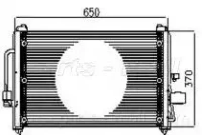 Радиатор кондиционера PARTS-MALL PXNCC-002