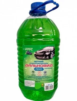 Жидкость стеклоомывателя летняя 5л - летняя, готовая к применению, с ароматом винограда DALNOVID-LUX ОМ5 GREEN