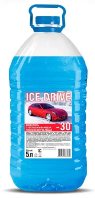 Стеклоомыватель ICE DRIVE зимний 5л "-30" (с.к.-10) ICE DRIVE ICE DRIVE С.К.