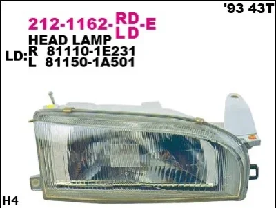 Фара DEPO 212-1162L-LD-E