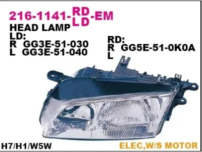 Основная фара DEPO 216-1141L-LD-EM