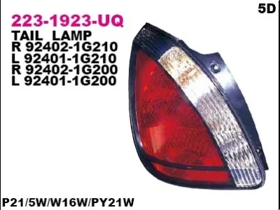 Задний фонарь DEPO 223-1923L-UQ